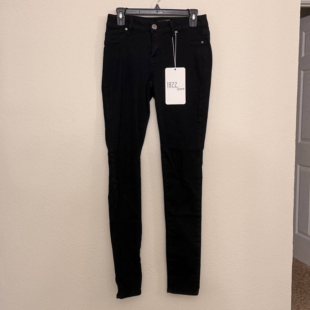1822 Butter Denim Black Skinny Jeans - Size 8
